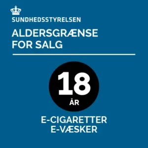 Sundhedsstyrelsens onlineskilt til aldersgrænser for e-cigaretter